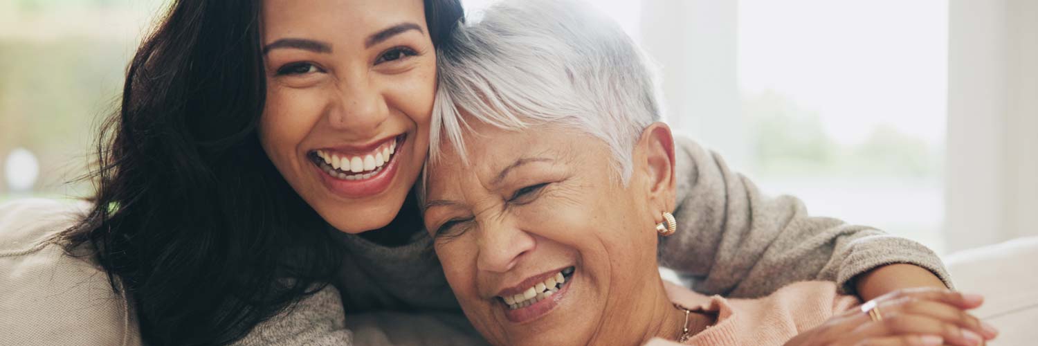 Smiling Mother Daughter